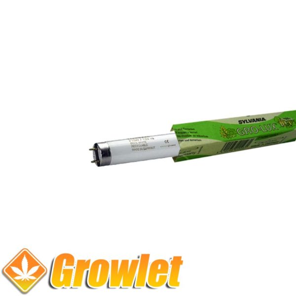Tubo fluorescente 18 W Sylvania Grolux para germinación y crecimiento