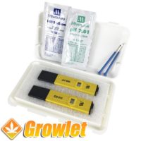 briefcase with pH meter and another Ec
