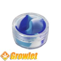 BHO silicone container with 2 departments for BHO