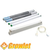Fluorescent kit 2 x 18 W for growth