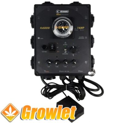 Controlador Cli-Mate 4 x 600 W Mini Grower de (luz, extracción, humedad)