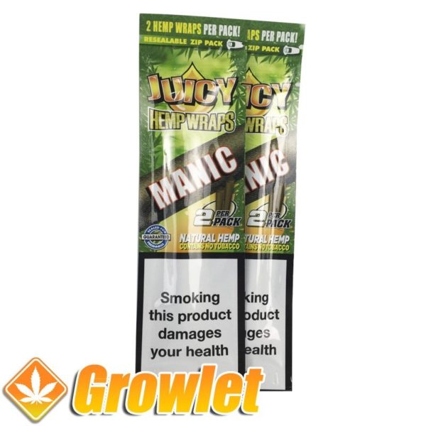Juicy Manic smoking paper container