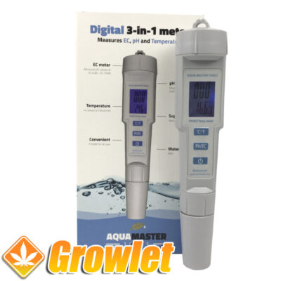 Medidor de pH y Ec Aquamaster para el agua de riego